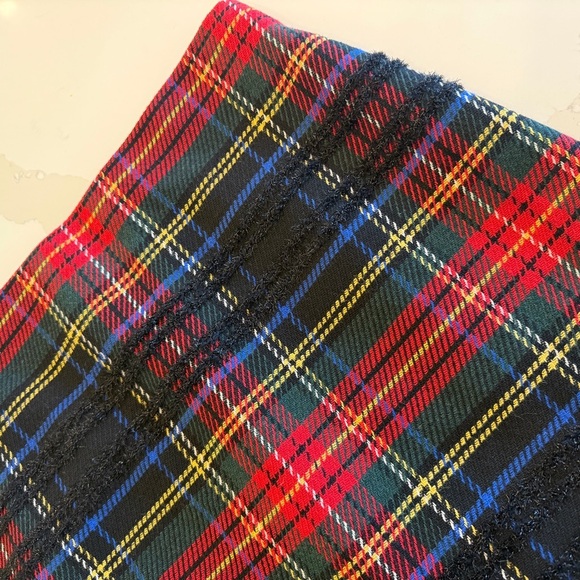 J.Crew Women's Size 12 Tartan Plaid Mini Skirt Multicolor Party Cocktail Holiday - Picture 4 of 10